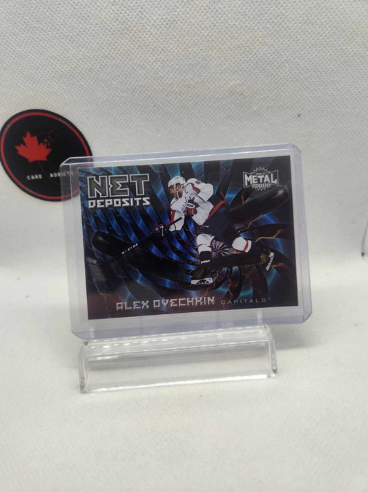 Alex Ovechkin "Net Deposits" HOLOFOIL INSERT 2020-21 Skybox Metal Universe