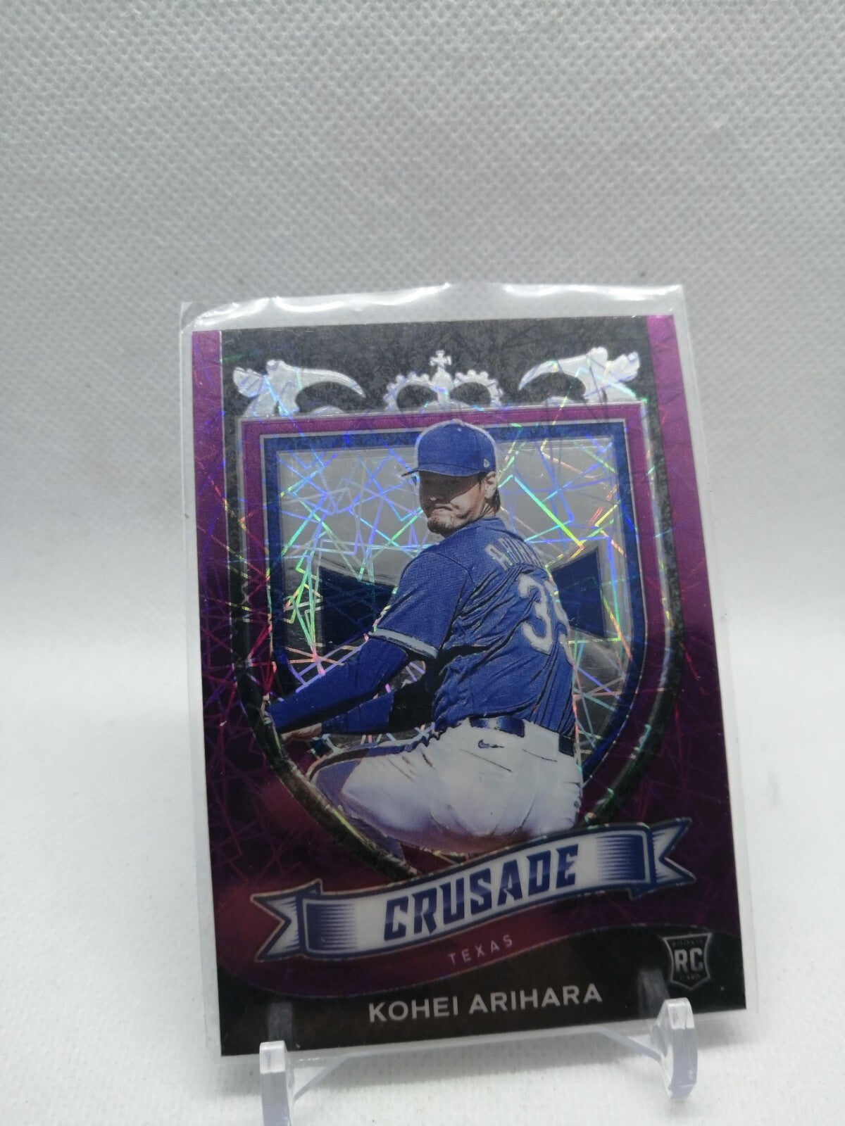 2021 Chronicles Crusade Purple Velocity Prizm #20 Kohei Arihara RC Texas Rangers