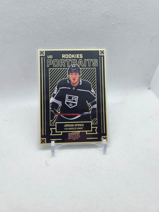 2022-23 Upper Deck UD Portraits Rookies #P-48 Jordan Spence - Los Angeles Kings