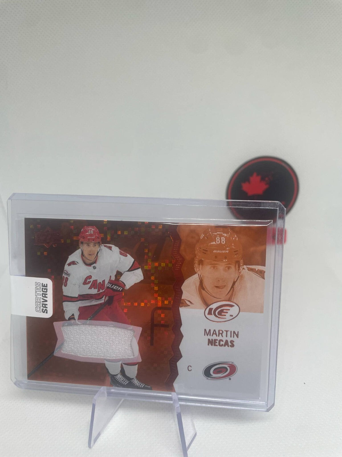 Martin Necas 2023-24 Ice Base Jersey #94 Carolina Hurricanes Game Used