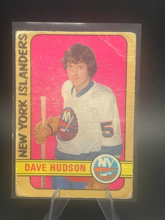 1972-73 O-Pee-Chee Vintage OPC Rookie Dave Hudson Rookie New York Islander REF I