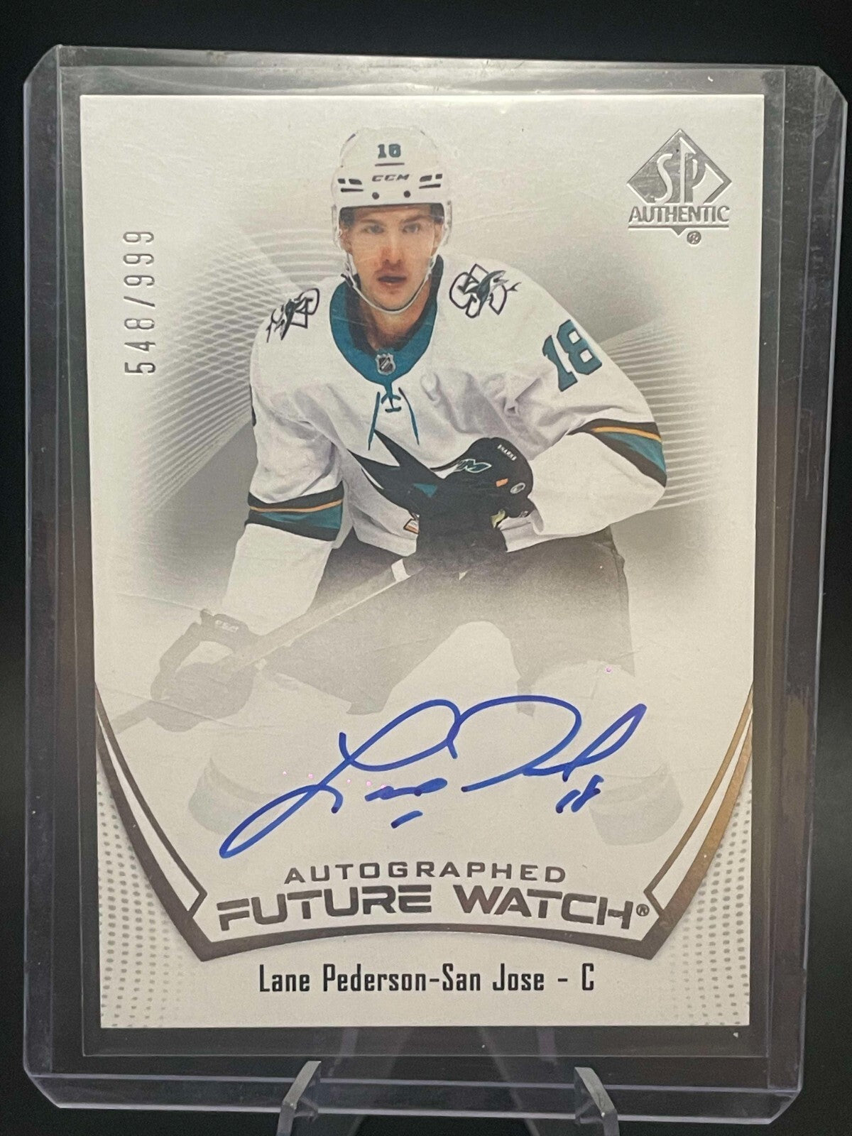 2021-21 SP Authentic Lane Pederson Future Watch Auto /999