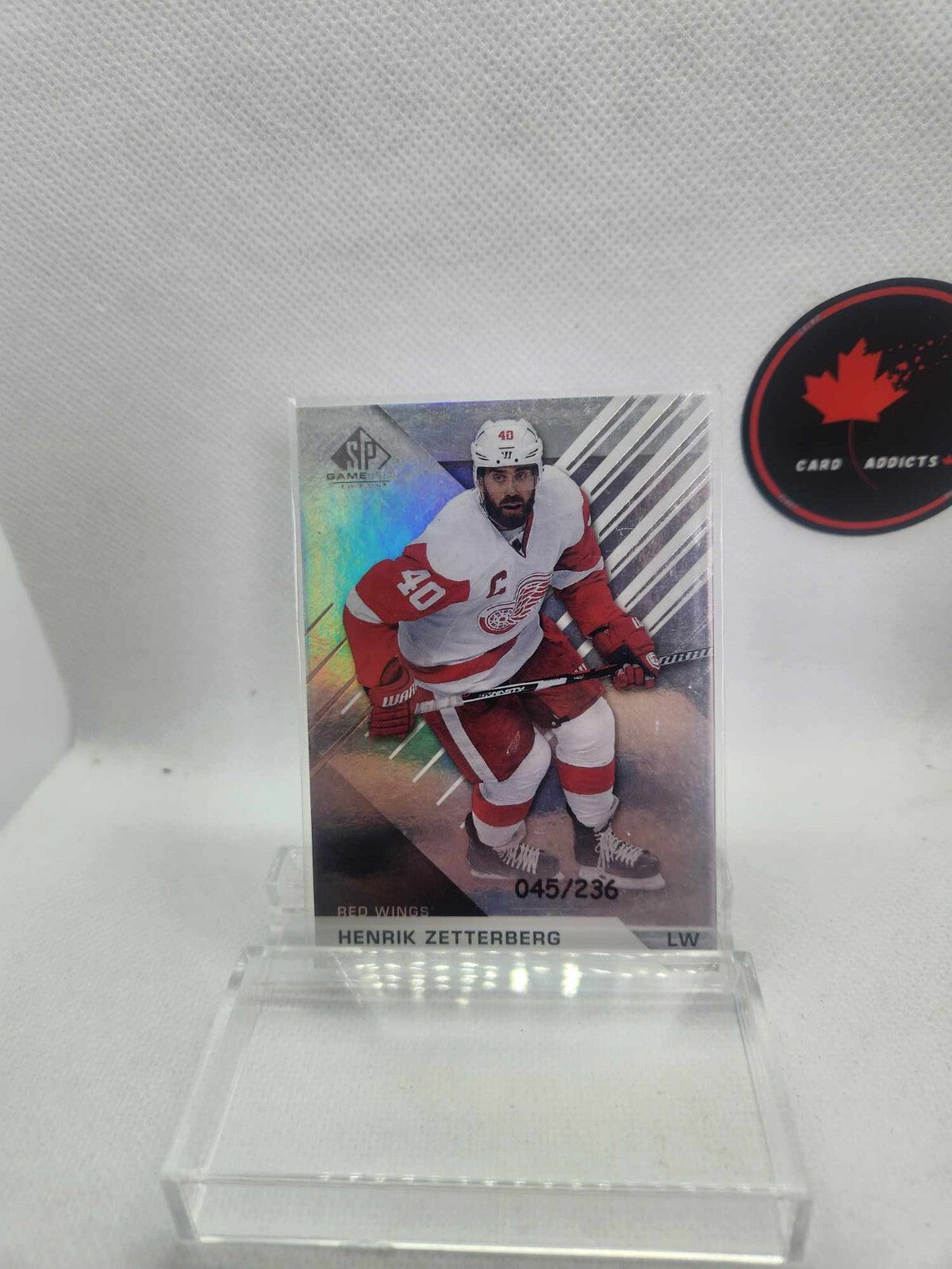 HENRIK ZETTERBERG 2016-17 SP GAME USED RAINBOW PLAYER AGE NO 70 #/236