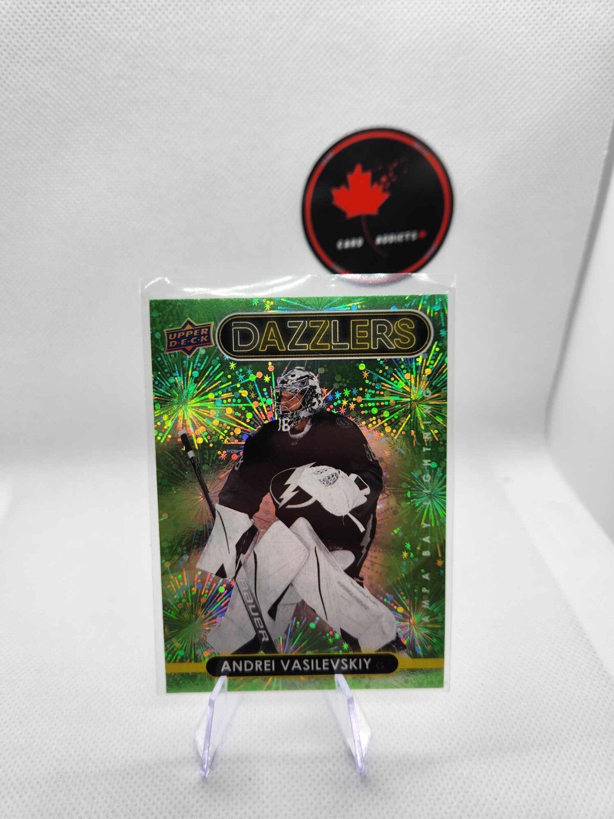 2021-22 Upper Deck Series 2 ANDREI VASILEVSKIY Green Dazzlers # DZ-92