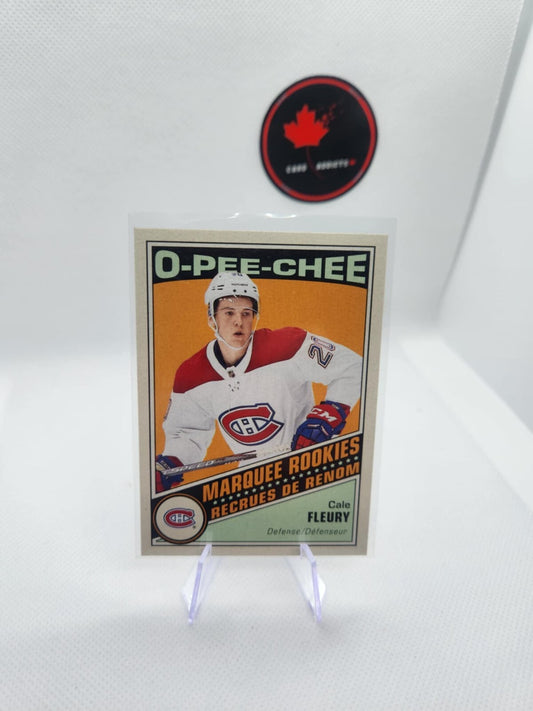 Cale Fleury Marquee Rookies Retro 2019-20 Upper Deck OPC Update #636 Rookie RC