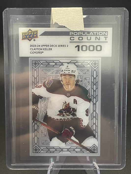 2023-24 Upper Deck Series 2 Population Count 1000 Clayton Keller #PC-52