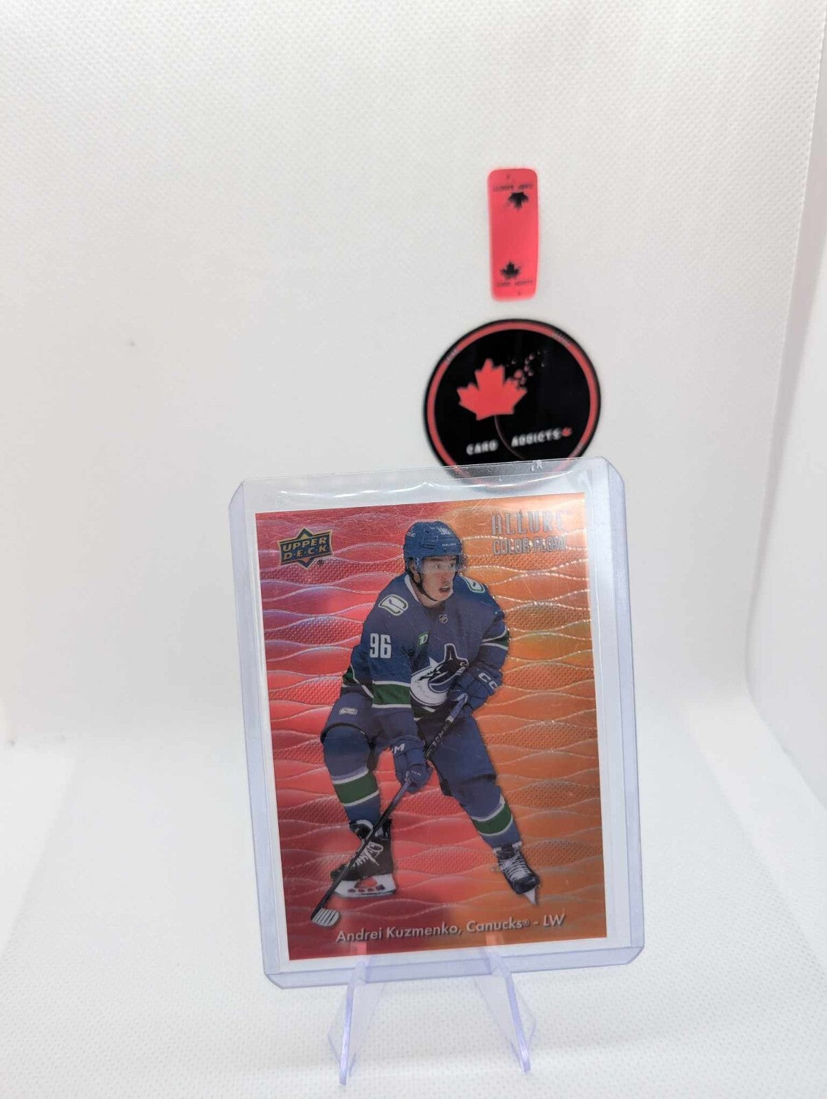Andrei Kuzmenko 2023-24 UD Allure Red-Orange Color Flow Insert #CF-8