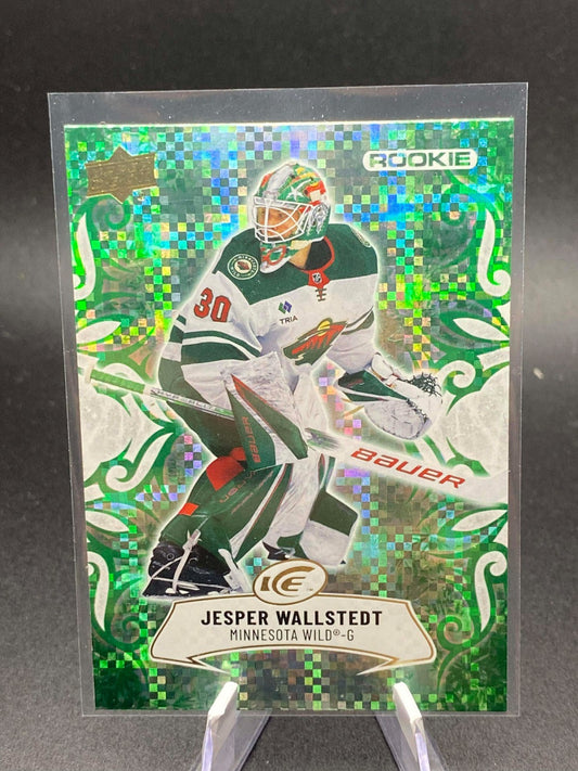 2024-25 Upper Deck Ice Rookies Emerald Green Jesper Wallstedt #146