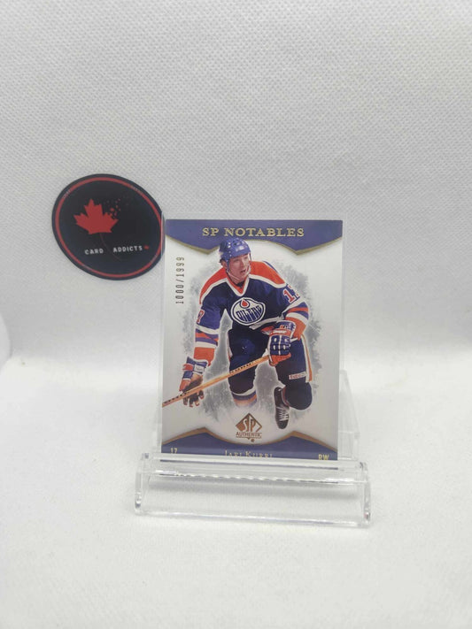 2007-08 SP Authentic SP Notables #137 Jari Kurri #/1999 Edmonton Oilers