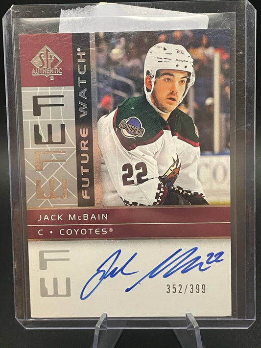 2022-23 UD SP Authentic Retro Future watch Jack McBain /399 Auto #RFWA2-JM