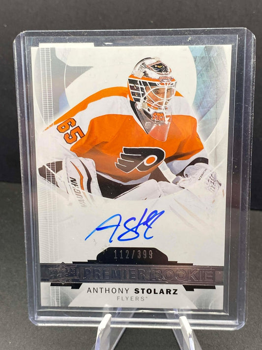 ANTHONY STOLARZ 2015-16 Upper Deck Premier Rookie Auto #64 #/399 Signature RC