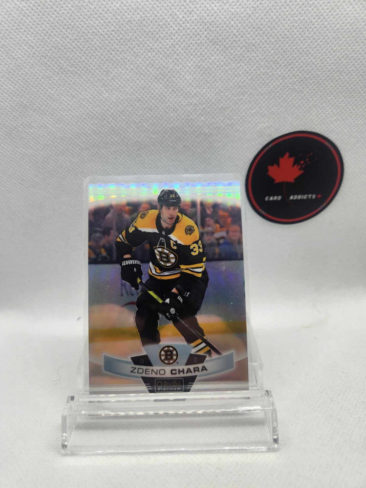 2019-20 OPC Platinum Silver Zdeno Chara #106 Bruins SN# 19-20