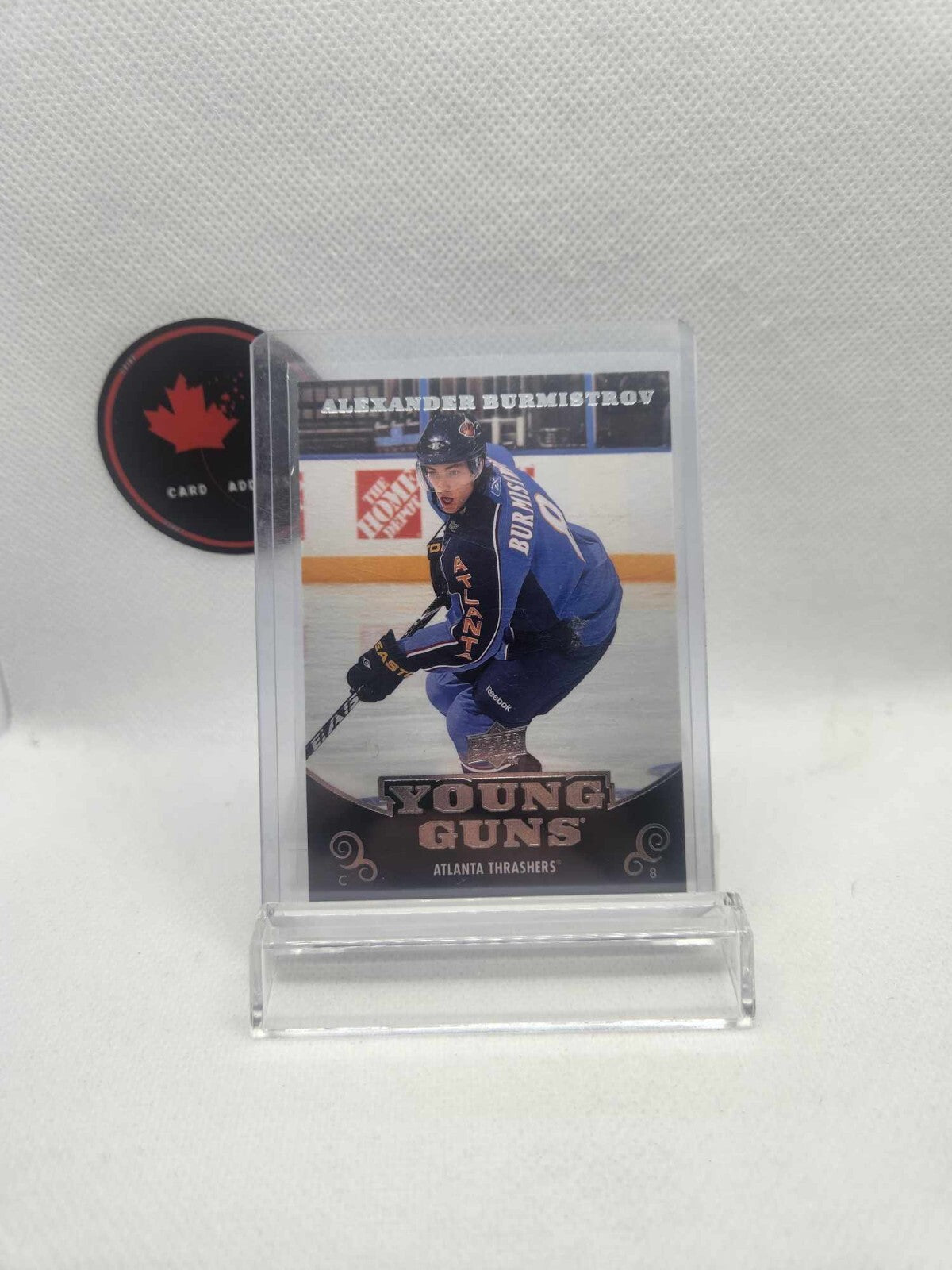 2010 - 2011 ALEXANDER BURMISTROV UPPER DECK YOUNG GUNS ROOKIE 203 HOCKEY CARD
