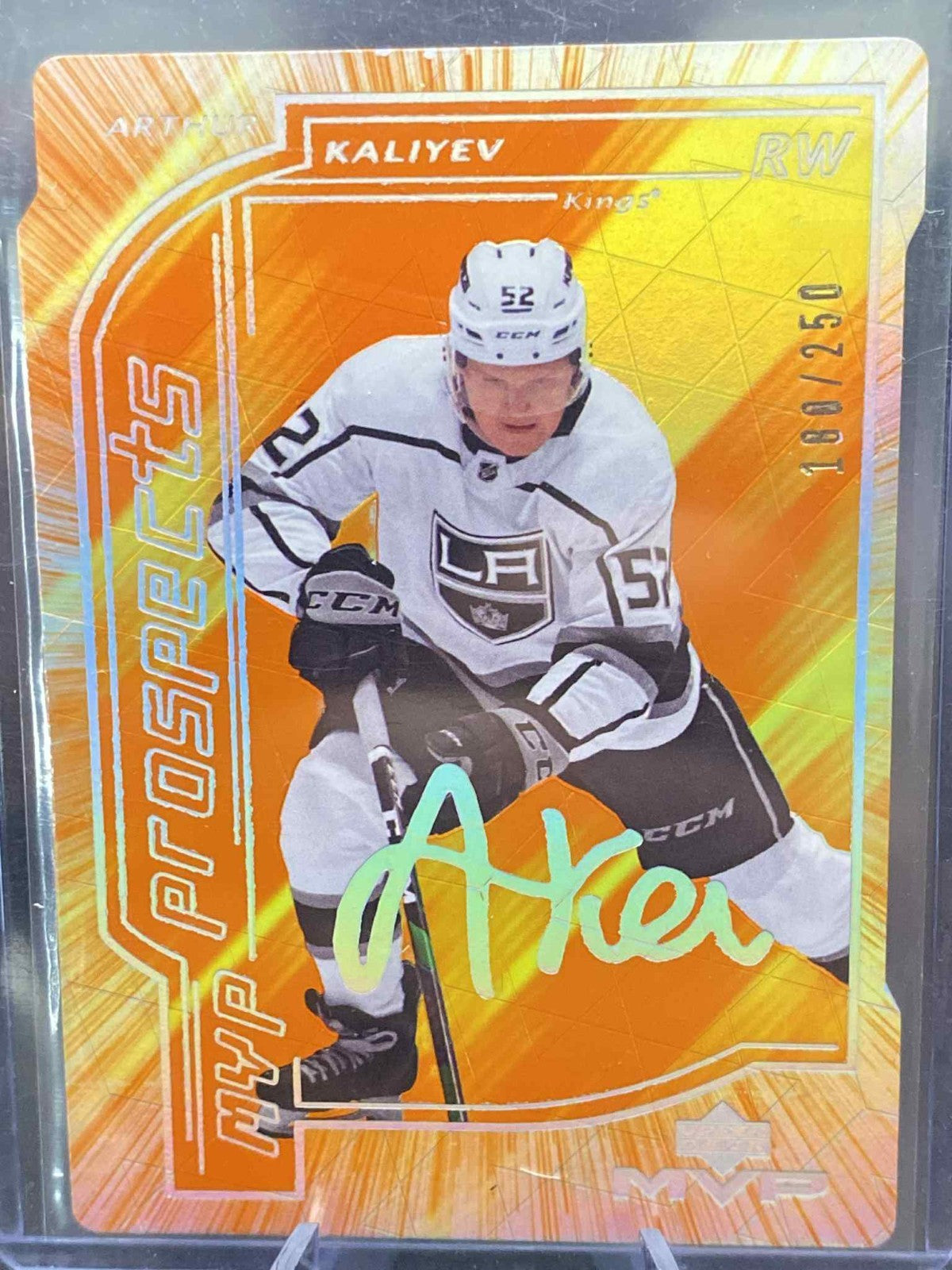 2020-21 Upper Deck MVP Prospects The Cut #CC-AK Arthur Kaliyev /250 ROOKIE