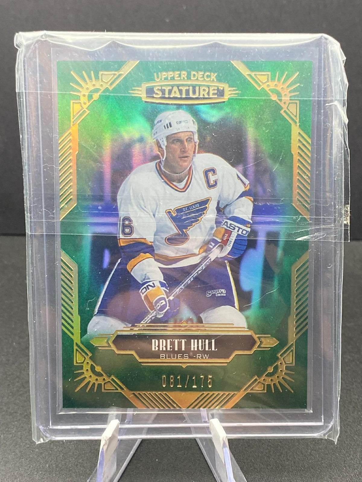 Brett HULL 2020-21 UD Stature GREEN Parallel #96 (/175)