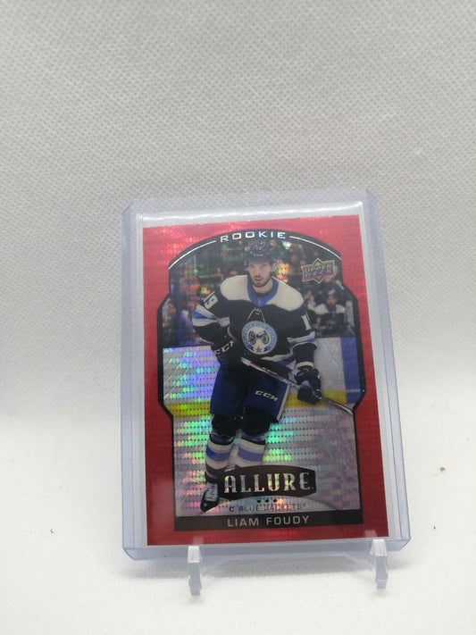 2020-21 UD ALLURE RED ROOKIE SP Liam Foudy no 106 Columbus Blue Jackets