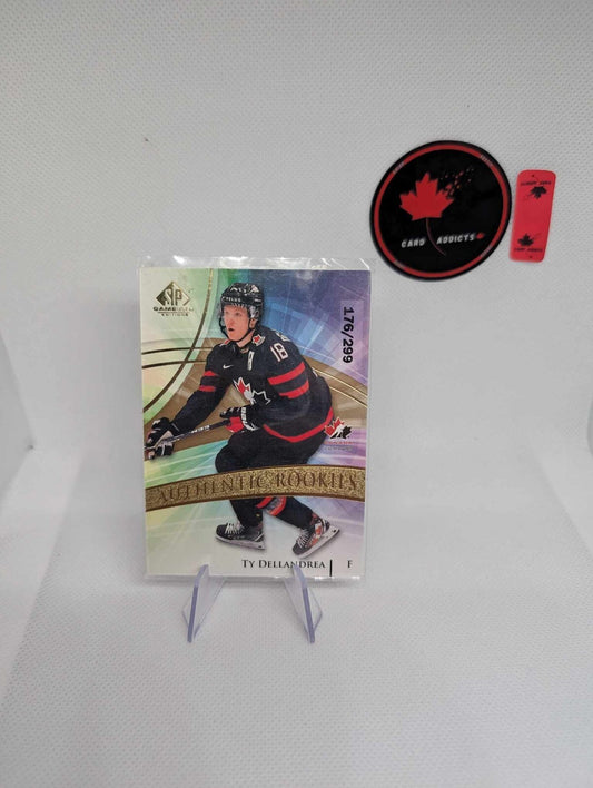 2020-21 Ty Dellandrea /299 SPGU SP Game Used Authentic Rookies Canada #122