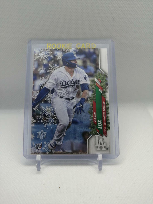 2020 Topps Holiday Baseball Gavin Lux Rookie Card RC #HW1 Los Angeles Dodgers
