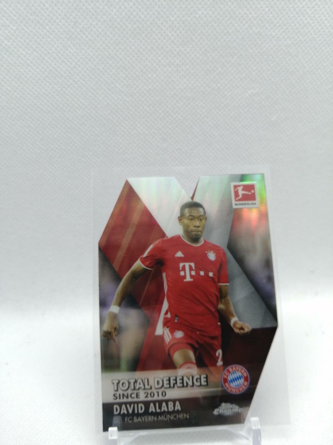 David Alaba 2021 Topps Chrome Total Defence Die Cut Bundesliga Bayern Munich