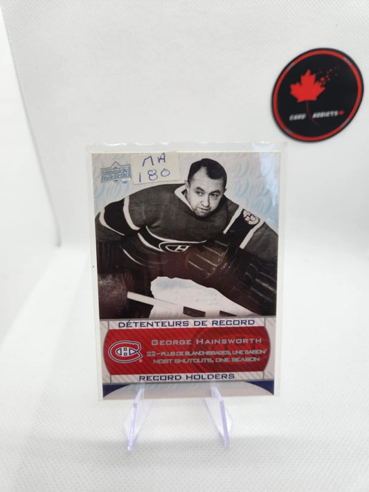 2008-09 Montreal Canadiens Centennial Record Holders George Hainsworth #247