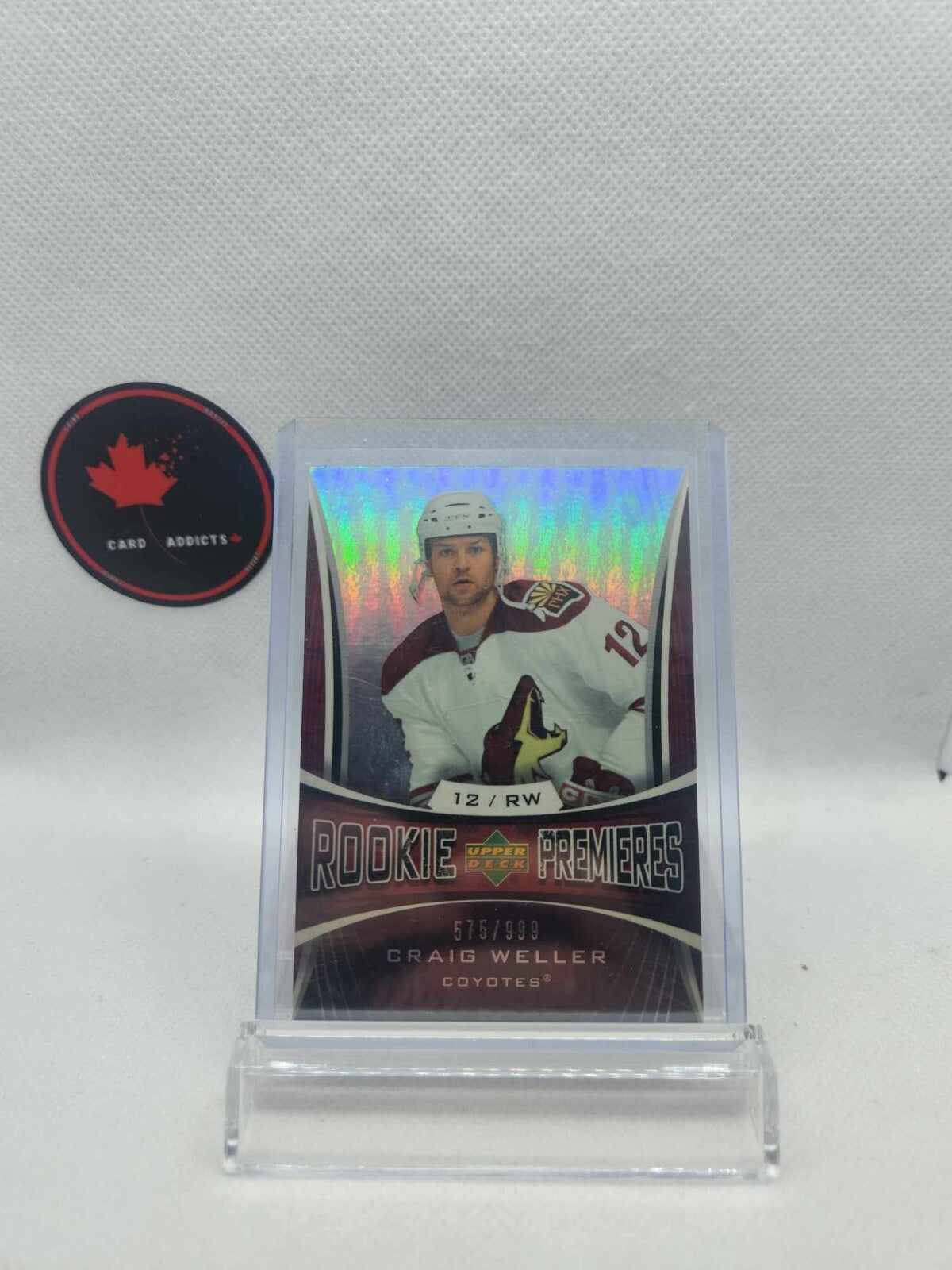 Craig Weller 2007-08 Upper Deck Trilogy Rookie Premieres Card # 171 /999
