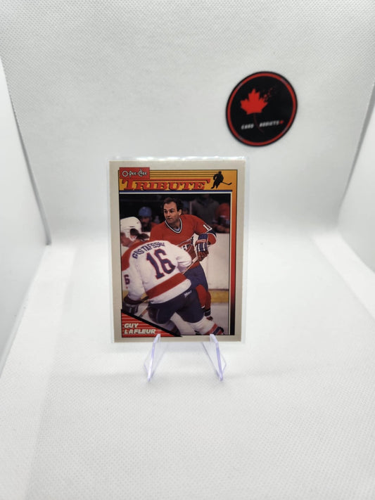 1991-92 OPC O-pee-chee Hockey Tribute # 1 Guy Lafleur