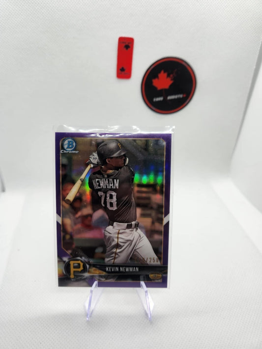 2018 Bowman Chrome Prospects Purple MOJO Refractor /250 Kevin Newman #BCP17