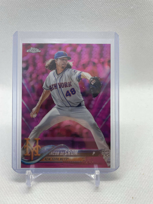 Jacob Degrom 2018 Topps Chrome Pink Refractor