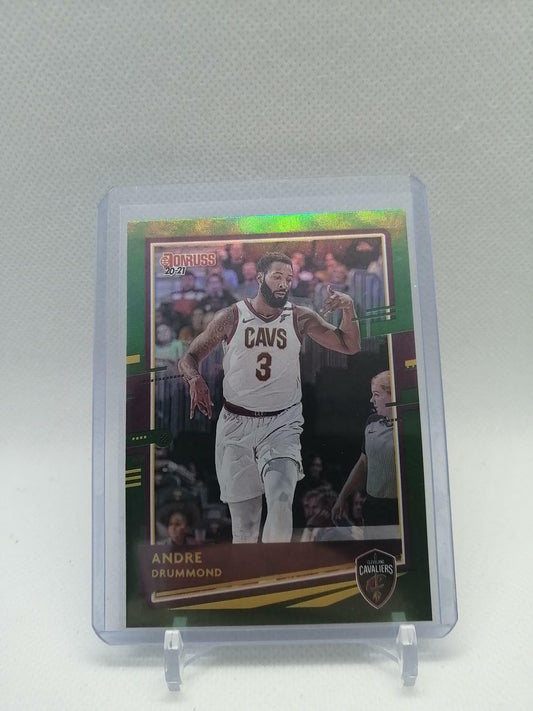 2020/21 Panini Donruss Andre Drummond Green Flood Foil Thunder #22 Cavs