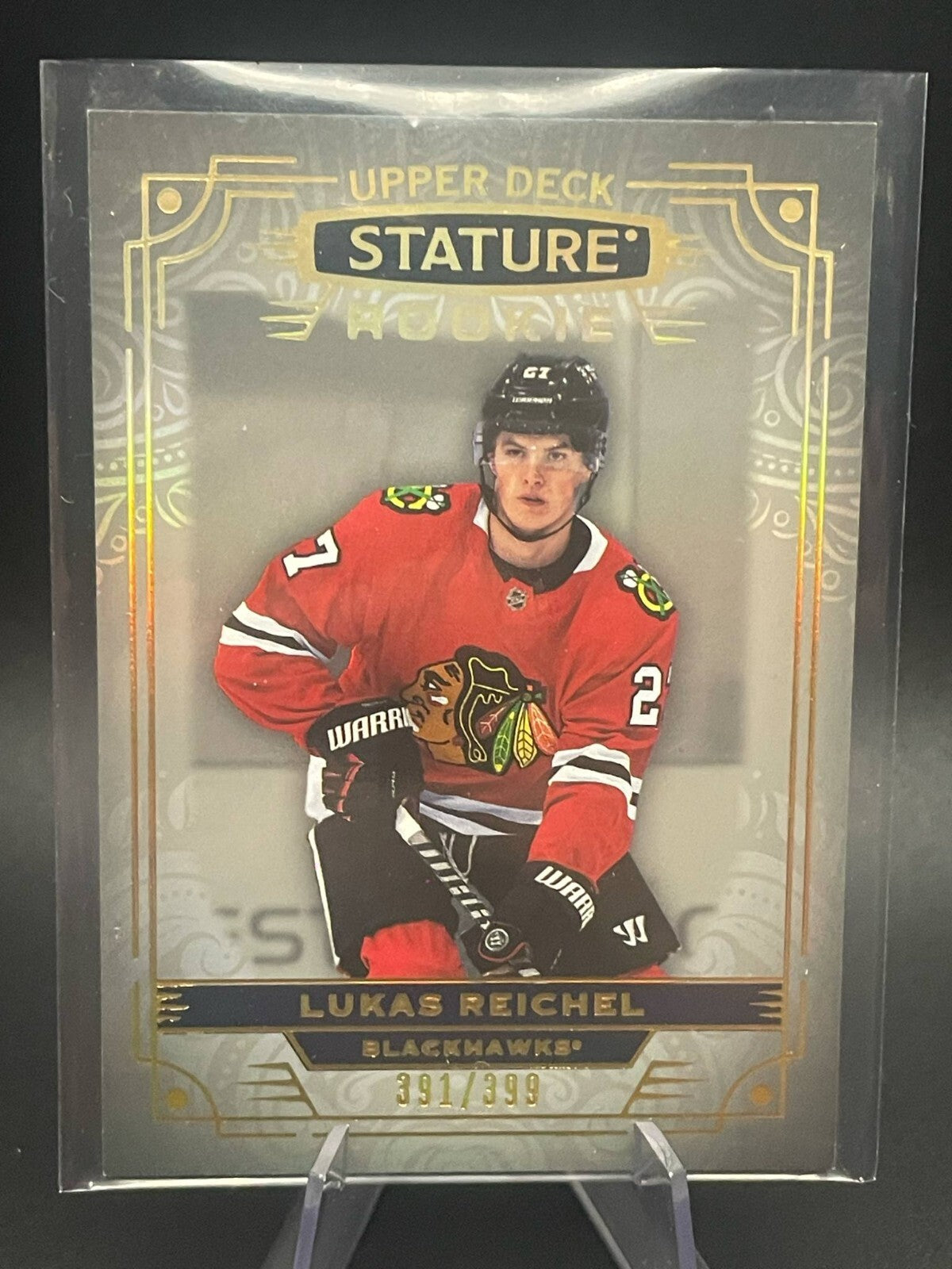 2022-23 Upper Deck Stature Rookie Lukas Reichel /399 - #153