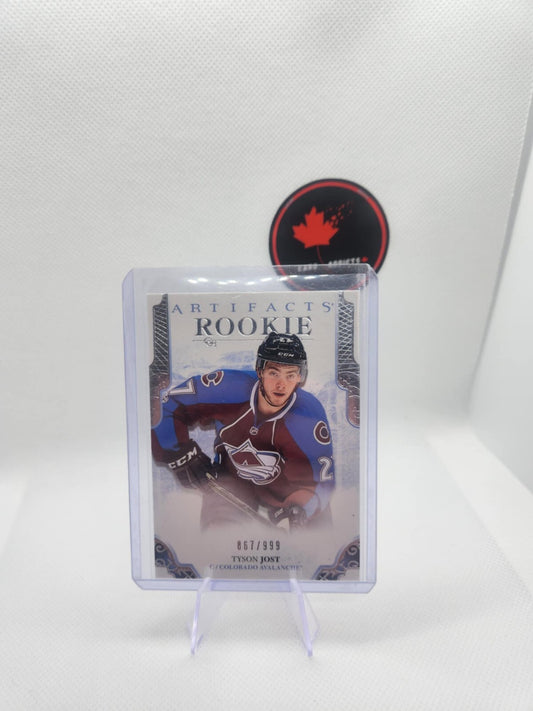 2017-18 Upper Deck Artifacts Tyson Jost Rookie /999 Colorado Avalanche #164