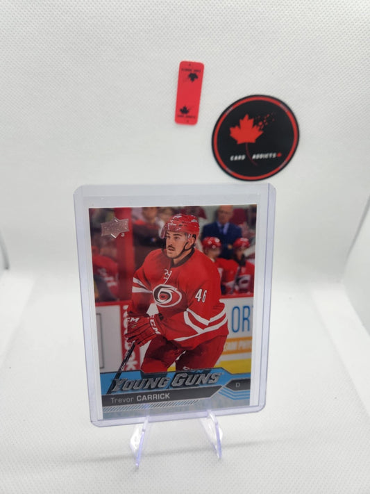 2016-17 Upper Deck Young Guns Rookie #230 Trevor Carrick YG RC Carolina