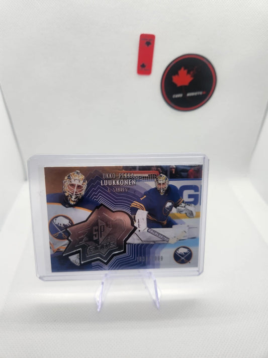 UKKO-PEKKA LUUKKONEN SF-6 SABRES 21-22 UD EXTENDED SPX FINITE /2999 ROOKIE