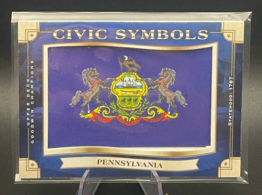 2019 Upper Deck Goodwin Champions Civic Symbols Pennsylvania Tier 1 #USF-2 Patch