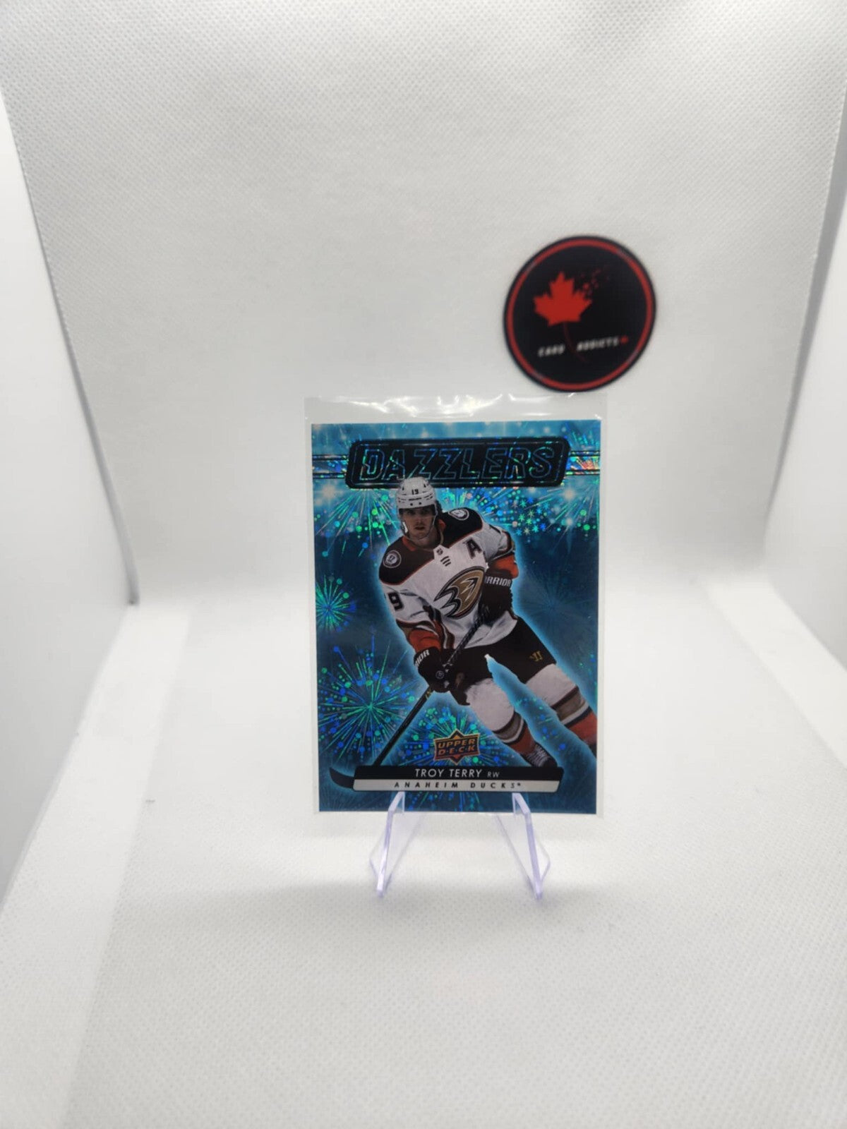 2023-24 Upper Deck Series 1 Blue Dazzlers Troy Terry DZ-36 Ducks