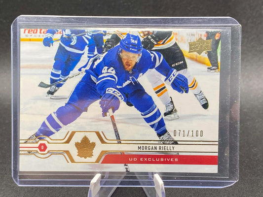 2019 20 Upper Deck Morgan Rielly UD Exclusives /100 #6 Toronto Maple Leafs