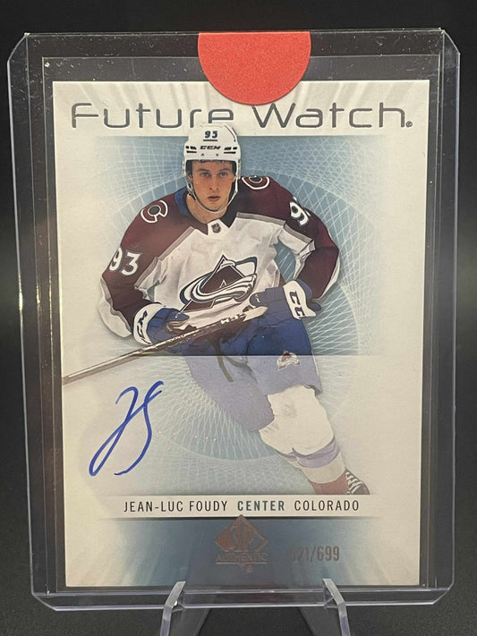 Jean-Luc Foudy 2022-23 SP Authentic Retro Future Watch Auto /699 #RFWA-JF