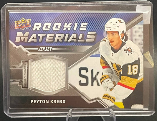 2020-21 Upper Deck Series 2 Rookie Materials Peyton Krebs Jersey Patch RM-PK