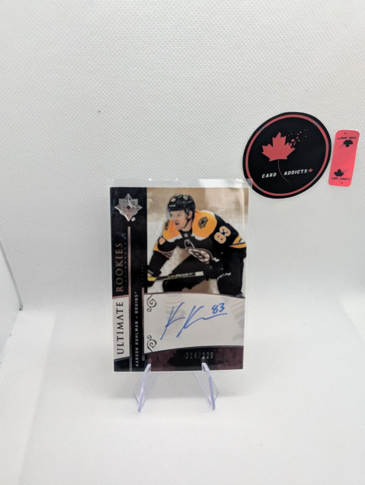 2019-20 UPPER DECK ULTIMATE KARSON KUHLMAN ‘09-10 RETRO ROOKIE AUTO #ed /225