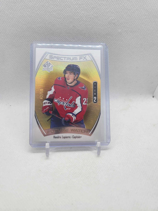 2021-22 SP Authentic Spectrum FX Future Watch Gold #S-76 HENDRIX LAPIERRE RC /50