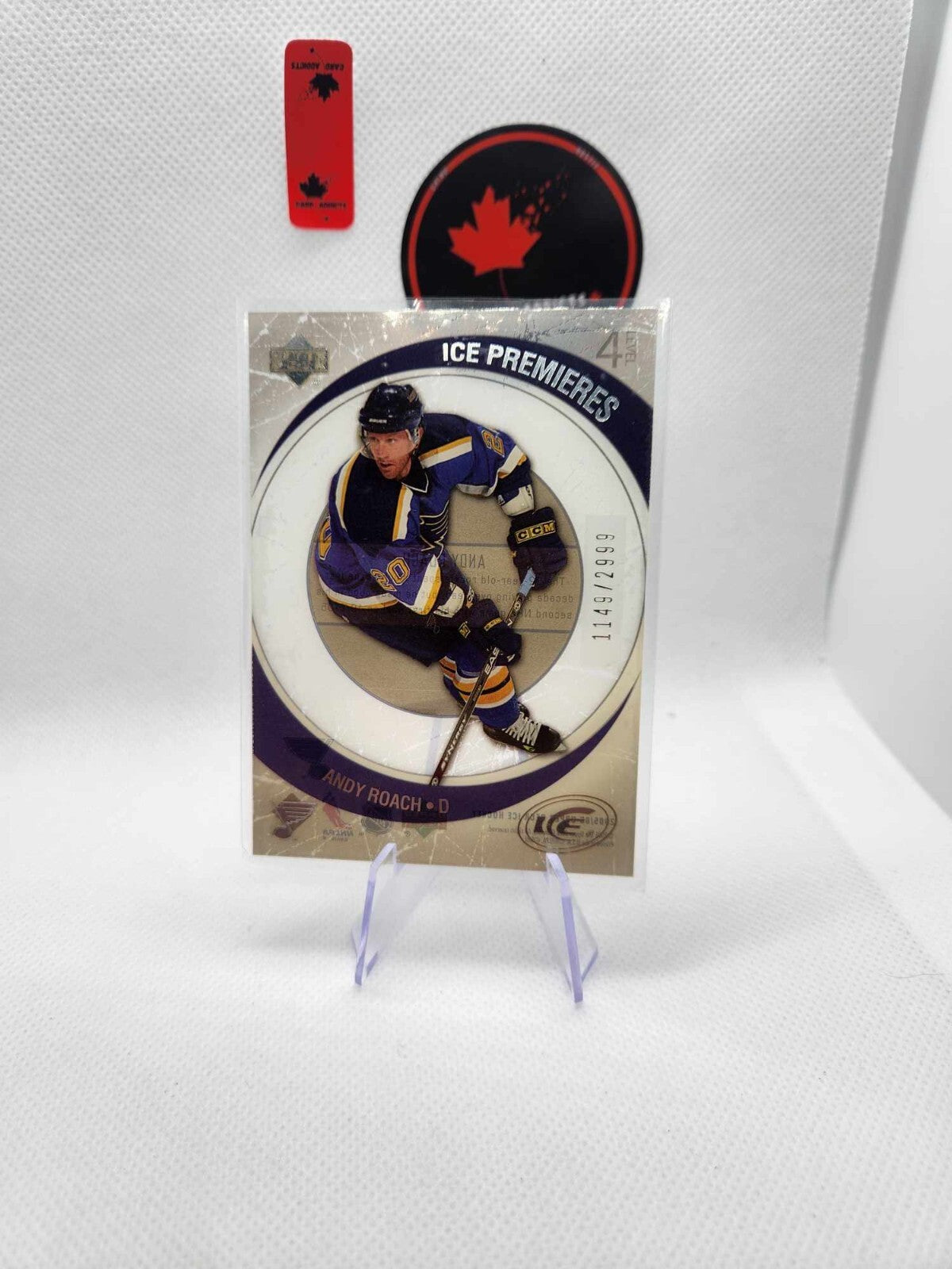 2005-06 UD Ice Premieres Andy Roach Rookie /2999 #165 St. Louis Blues