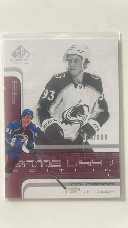 2022-23 SP Game Used Jean-Luc Foudy /999 2001-02 Retro Rookies Insert - #R-70
