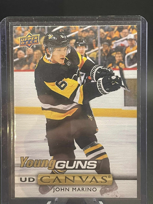 2019-20 Upper Deck Young Guns Canvas John Marino Pittsburgh Penguins #C234