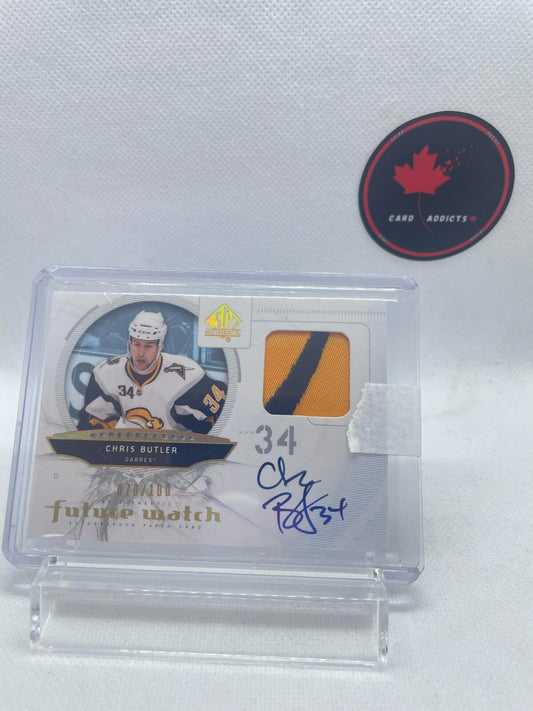 2009-10 SP Authentic Chris Butler Future Watch /100 Patch Auto - #218