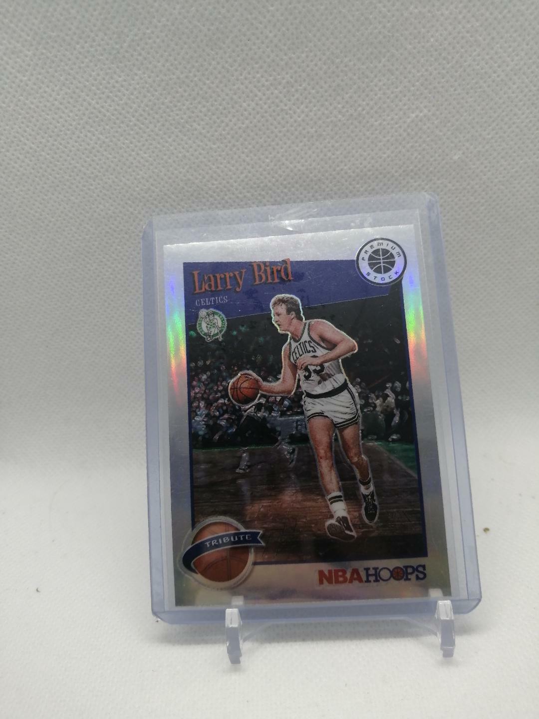 2019-20 Panini NBA Hoops Premium Stock Larry Bird Tribute Silver Prizm #289🔥