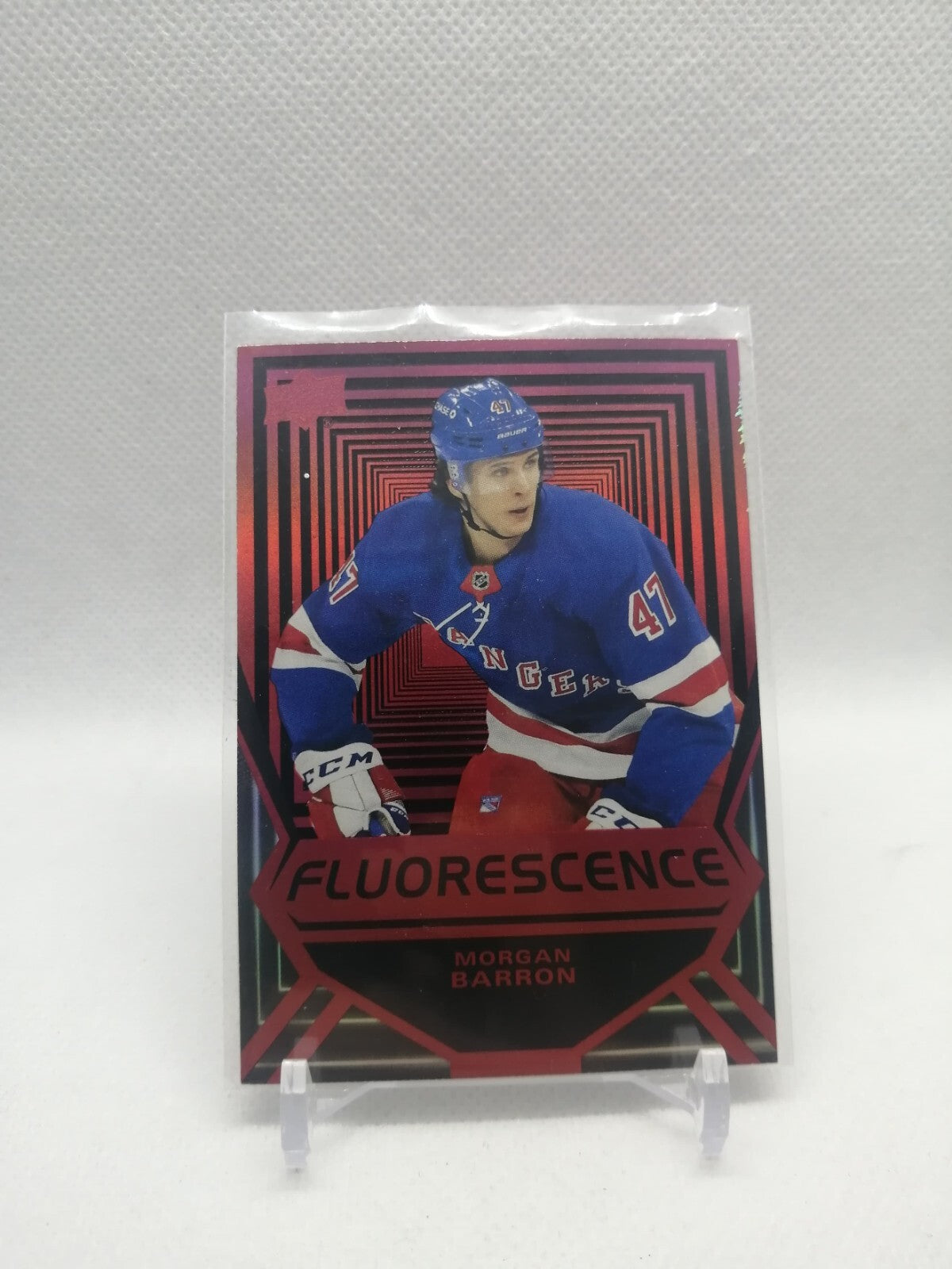 Morgan Barron Fluorescence Rookie Card 2021-22 Upper Deck Series 2