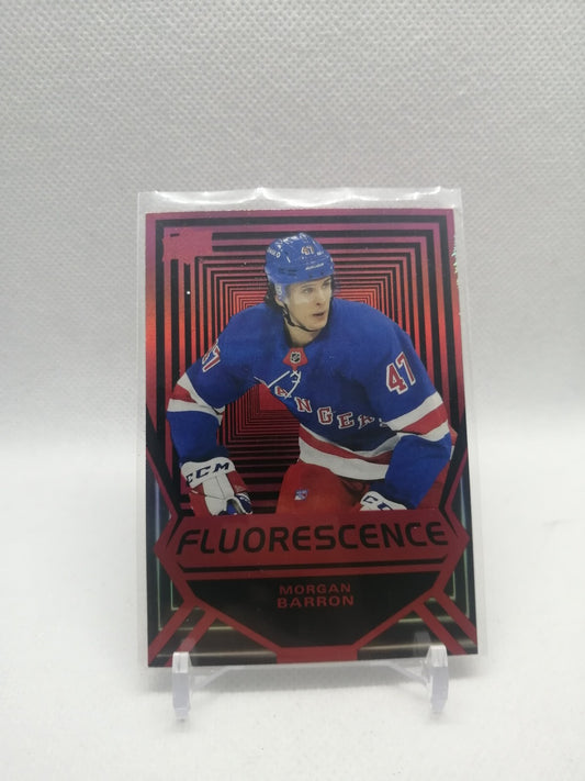 Morgan Barron Fluorescence Rookie Card 2021-22 Upper Deck Series 2