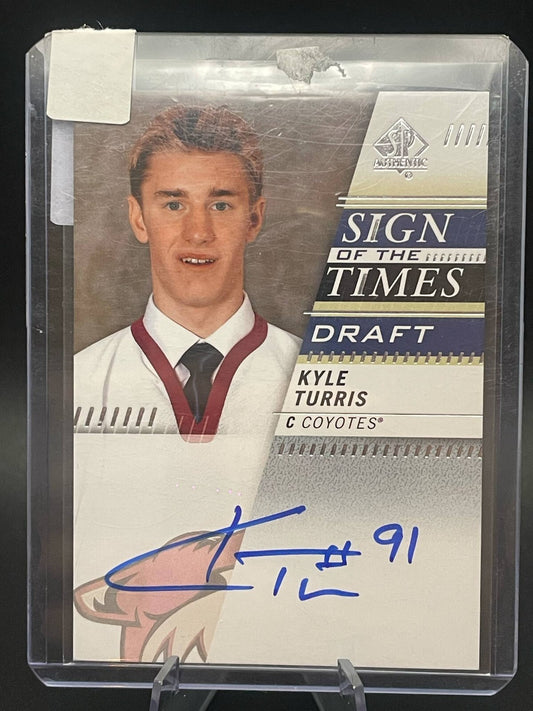 2019-20 UPPER DECK SP AUTHENTIC SIGN OF THE TIMES DRAFT KYLE TURRIS AUTOGRAPH