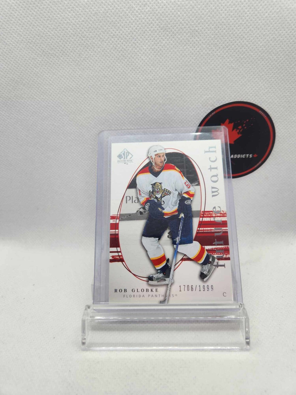 2005-06 SP Authentic Future Watch Rob Globke Rookie /1999 Florida Panthers