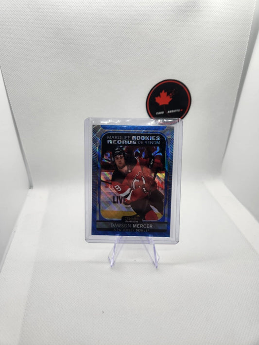 Dawson Mercer Rookie Marquee 2021-22 O-Pee-Chee Platinum Blue Surge #282